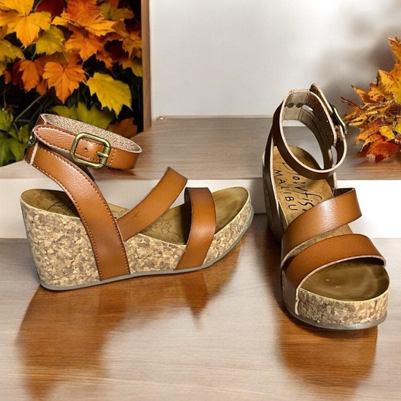 Blowfish Shoes - Blowfish vegan leather wedges, size 7.5